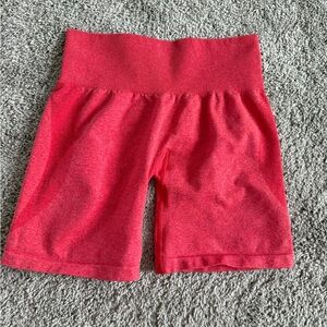 NVGTN Candy Apple Red Contour Seamless Shorts